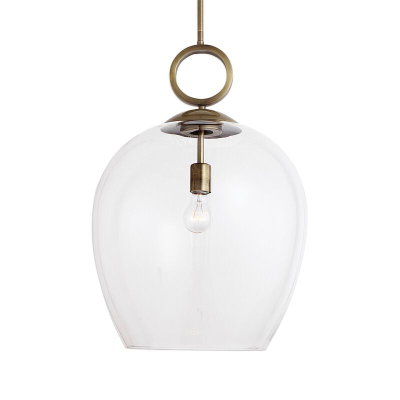 Uttermost Calix Large Blown Glass 1 Light Pendant